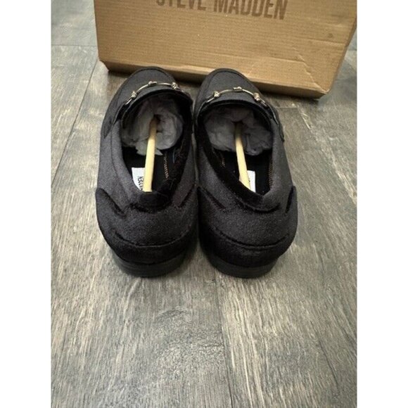 Mens Shoes Steve Madden Slip On Dress Velvet Black 10.5 Madly Loafers Horsebit main image 9
